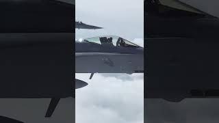 POV : intercepted by swiss air force FA18  #military #airforce #aviation #formation #fighterjet