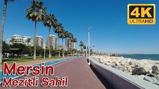 Mersin Walking Tour | Mezitli Beach | Turkey 4K