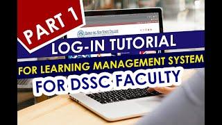 DSSC LMS Faculty Tutorial Part 1