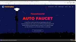 Жирный АВТО-Кран на FaucetPay и Coinbase на 35 Криптовалют (Faucetworld.in)