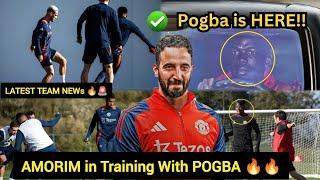 BREAKING  AMORIM LEAD TRAINING|| PAUL POGBA RETURNS To CARRINGTON? SHOCK JUVENTUS EXIT EXPLAINED