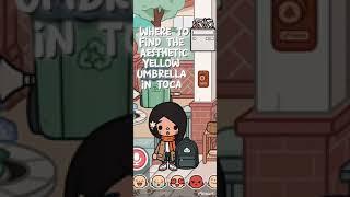 Where to find the yellow umbrella ️  in toca boca world ! #aesthetic #tocaboca #cute #tocamills