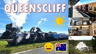 BELLARINE RAILWAY TO QUEENSCLIFF STATION TRAIN TOUR,QUEENSCLIFF BREWHOUSE, BUCKLEY FALLS @indaynamo