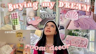 buying my DREAM ROOM decor + unboxing HAUL *danish pastel aesthetic* (i spent so much $$)