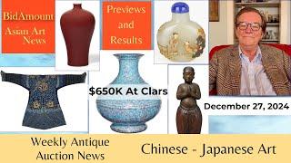 Weekly Asian Art Auction News and Results, $650 K Vase Sells At Clars