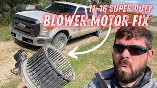 Blower Motor Replacement 2011-2016 Ford Super Duty