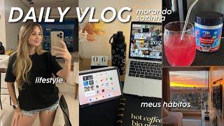 DAILY VLOG | um dia com hábitos saudáveis e morando sozinha