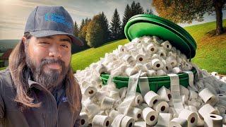 1 Year of Toilet Paper in a Septic Tank