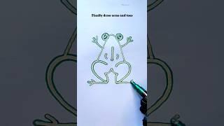 Easy rules to draw a simple frog  #shorts #craft #art #drawing #crafts #artist #creative