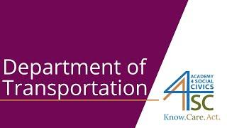 Department of Transportation: Moving America - U.S. Executive Branch Series