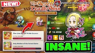 NEW MAIDEN ELAINE IS A GOD TIER SUPPORT! Worth Summoning? | 7DS: Idle Adventure!