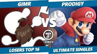 Thunder Smash SSBU - VGBC | GimR (Game & Watch) Vs. Prodigy (Mario) Smash Ultimate Tournament L. T16