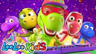 Five Little Dinos - S4EP37 Dance Along | LooLoo Kids Songs for Kids