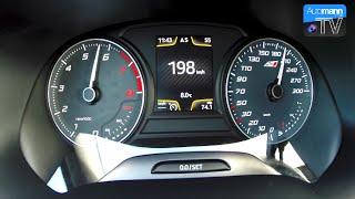 2015 SEAT Leon Cupra (280hp) - 0-200 km/h acceleration (1080p)