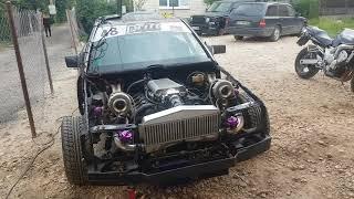 FIRST START - w124 - V8 m119 - Twin Turbo - Drift Car