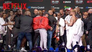 Mike Tyson Slaps Jake Paul at the Weigh In | Jake Paul vs. Mike Tyson | Netflix