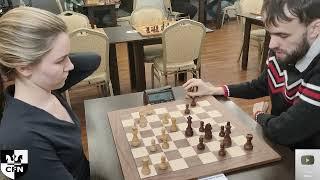 WFM Fatality (1915) vs M. Khmelev (1953). Chess Fight Night. CFN. Blitz