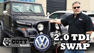 Jeep 2.0L TDI Swap! Test drive and overview of Coty Built's new TDI package.