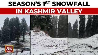 Snowfall In Kashmir: Kashmir's Gulmarg Transforms Into Winter Paradise, Season's 1st Snowfall