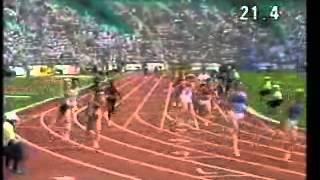 Athletics  GDR - Canberra 1985-10-06 - 4x100m relay - Si41.37s WR