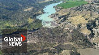 BC landslide: Fears of giant water gush in Chilcotin River rise