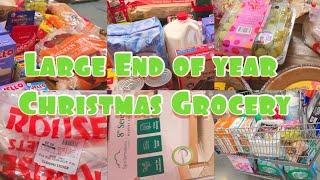 Large Holiday Christmas Grocery haul Last haul of the year #Holidays #groceries