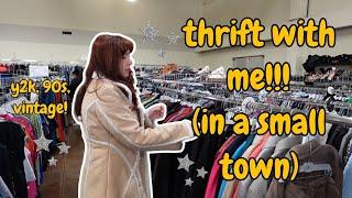 thrift with me!!! y2k, 90s, vintage + more (small town thrift store's are the best) :p