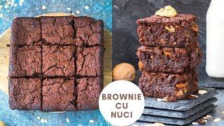 Prajitură Brownie Vegană cu nucă! Negresă de post!