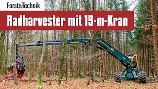 Radharvester HSM H4-15 mit 15-m-Kran