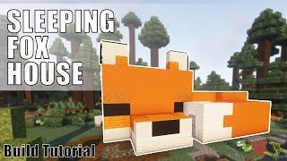 Fox House Minecraft  | How to Build a Cute Sleeping Fox House