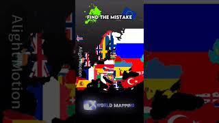 Find The Mistake In The Map Of Europe | Pt8 | #europe #mistake #map #geography