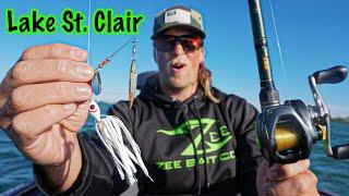 Lake St Clair Smallmouth Bass CRUSHED SpinnerBait - Fishing Lake St Clair