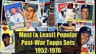 Most (and Least) Popular Topps Sets, 1952-1976