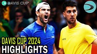 Matteo Berrettini vs Thanasi Kokkinakis Highlights | Davis Cup 2024