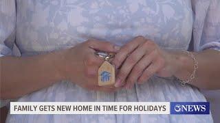 Habitat for Humanity gifts family new home in time for holidays