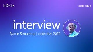 code::dive 2024 interview - Bjarne Stroustrup