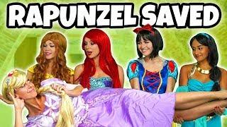 DISNEY PRINCESSES SAVE RAPUNZEL FROM MOTHER GOTHEL (Rapunzel’s Story Does Mother Know Best?)