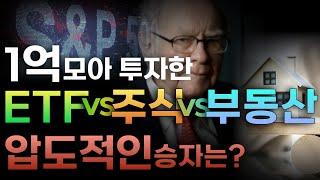 1억 모은 후 반드시 해야 할 3가지(주식 vs ETF vs 부동산 충격적인 결과) | 1억으로 주식, 부동산 투자하는 법 | 1억 재테크 | 1억 투자 | 1억 아파트