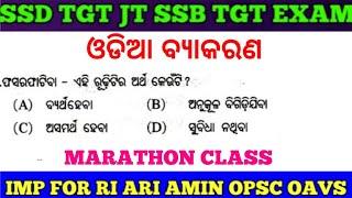 Target SSB TGT SSD TGT Sevak Sevika Exam !! Previous year Odia Grammar MCQs !! OAVS OPSC RI ARI BEd