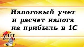 Налоговый учет и расчет налога на прибыль в 1С