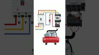 Power and control diagram for air compressor
