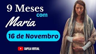 Nove meses com Maria 16-11-24 ( Novena Forte e Poderosa) novena gravidez de nossa senhora