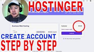   How To Sign Up Create Hostinger Website Builder Account 