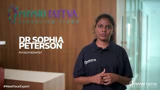 Physiotherapist Dr Sophia Peterson | Physiotattva Physiotherapy Center Bangalore