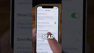 How to Turn On or Off Read Receipts in Messages #tips #ios #apple #readreceipts #incomingmessages