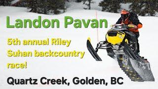 Full lap at the Riley Suhan Backcountry Race- -5th place! Quartz Creek, Golden, British Columbia