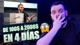 Reto 100$ a 2000$ en 4 Días | Trader Profesional Reacciona a AlexG Trader