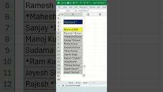 Remove wildcard in excel