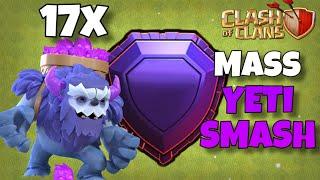 Th13 Mass Yetis Legend Attack Strategy | Legend Trophy Pushing Strategy