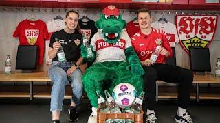 Trinkpause mit Alexander Nübel & Jana Spengler (VfB Frauen) – powered by Naturpark Quelle